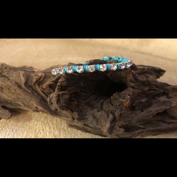Handcrafted Rhinestone Bracelet - Picture 2 of 5